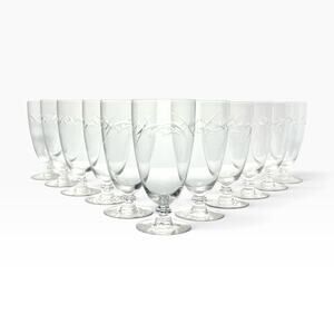 Tiffin Franciscan “Surf” Set of 11 Iced Tea Glasses 6 1/4” 14oz